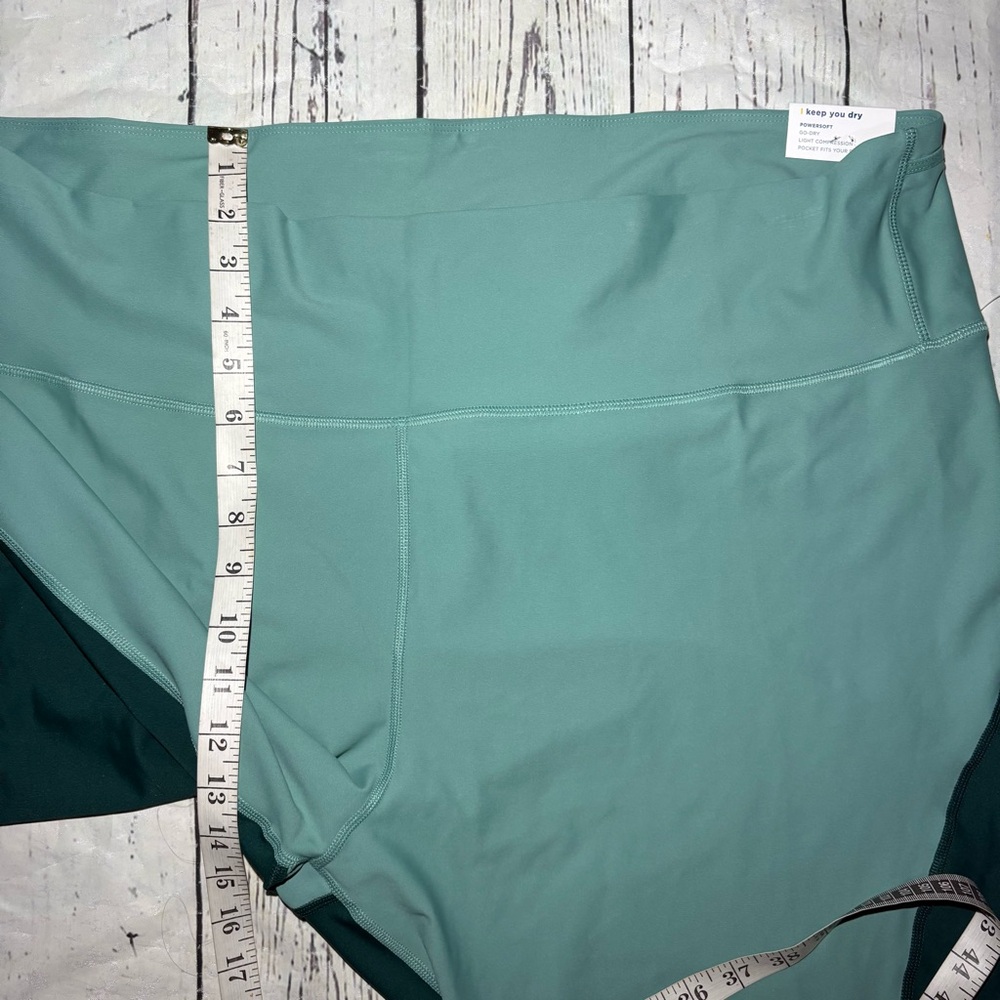 High-Waisted PowerSoft Color-Block Compression Leggings - Picture 5 of 7